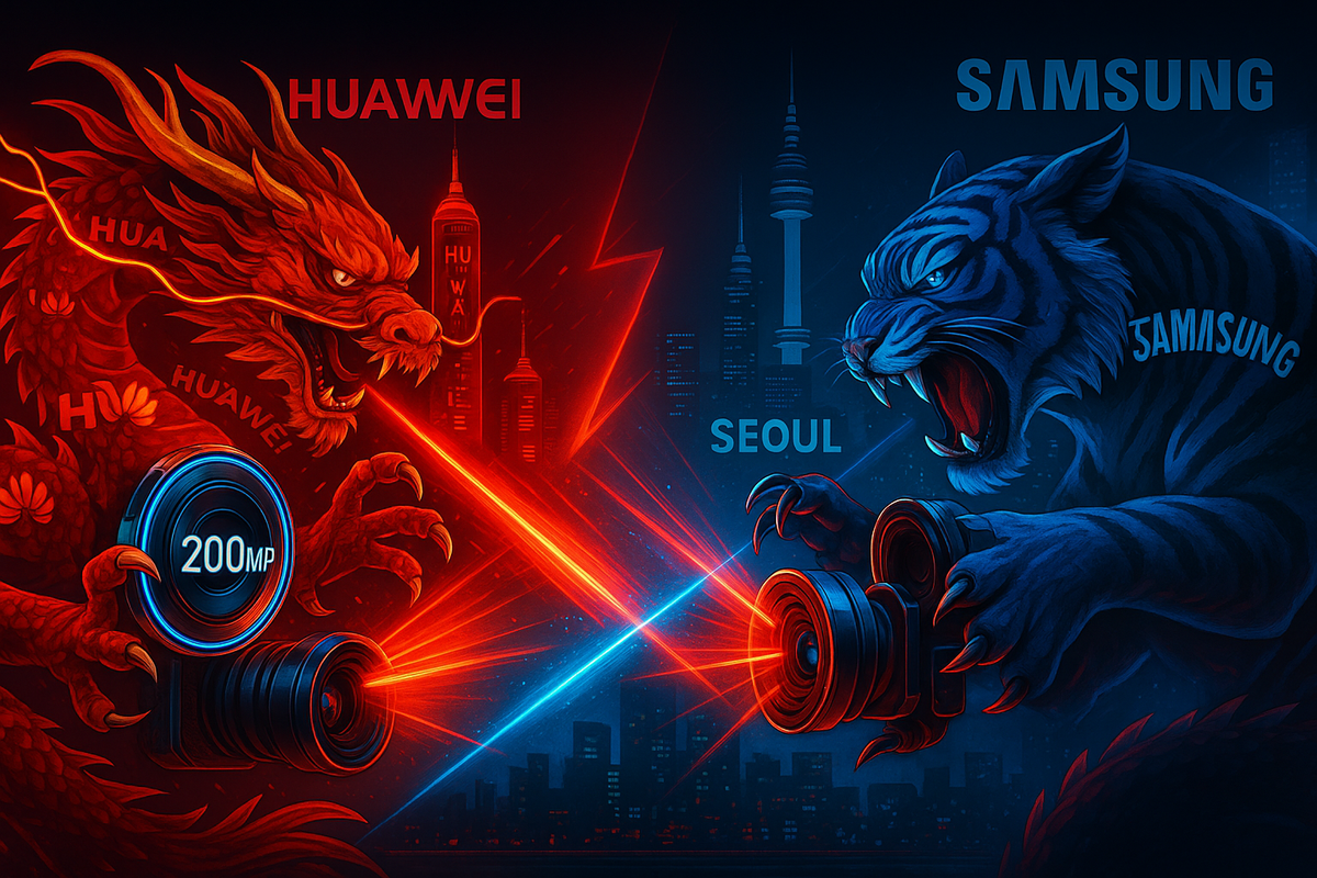 China Contra-Ataca: Xiaomi e Huawei Jogam 200 MP e Lentes Mágicas no Rosto da Samsung – O Fim da Hegemonia Coreana nas Câmeras de Celular?