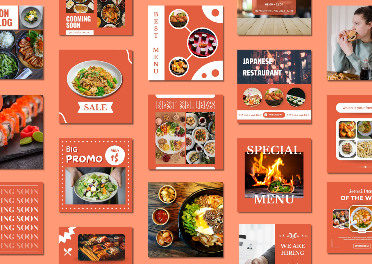 Restaurant Social Media Templates