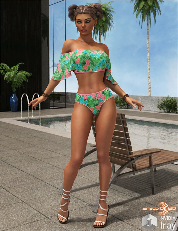 VERSUS – dForce Beach Party Swimsuit for Genesis 8 Females