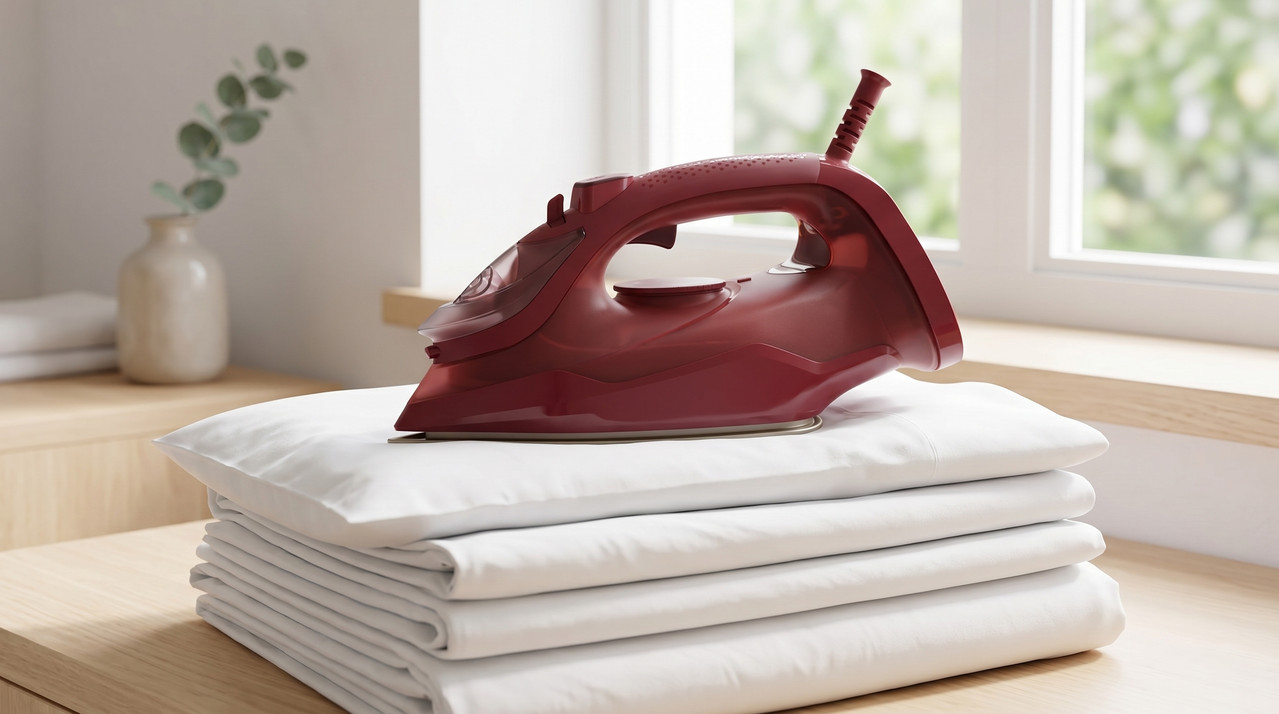 Plancha de vapor Oster AeroGlide S7200 en un ambiente de hogar moderno y minimalista