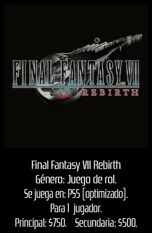 Final Fantasy VII Rebirth
