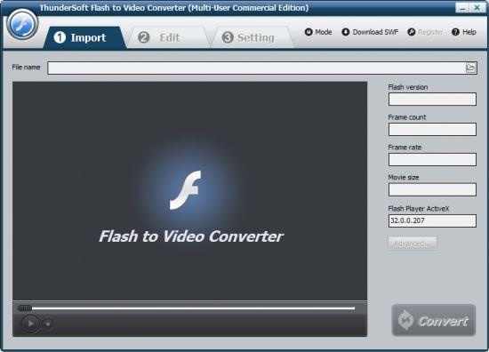 ThunderSoft Flash to Video Converter 4.1.0