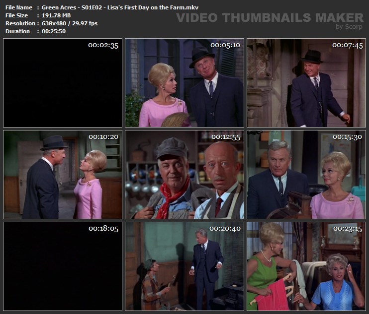 Green Acres - S01E02 - Lisa's First Day on the Farm.mkv