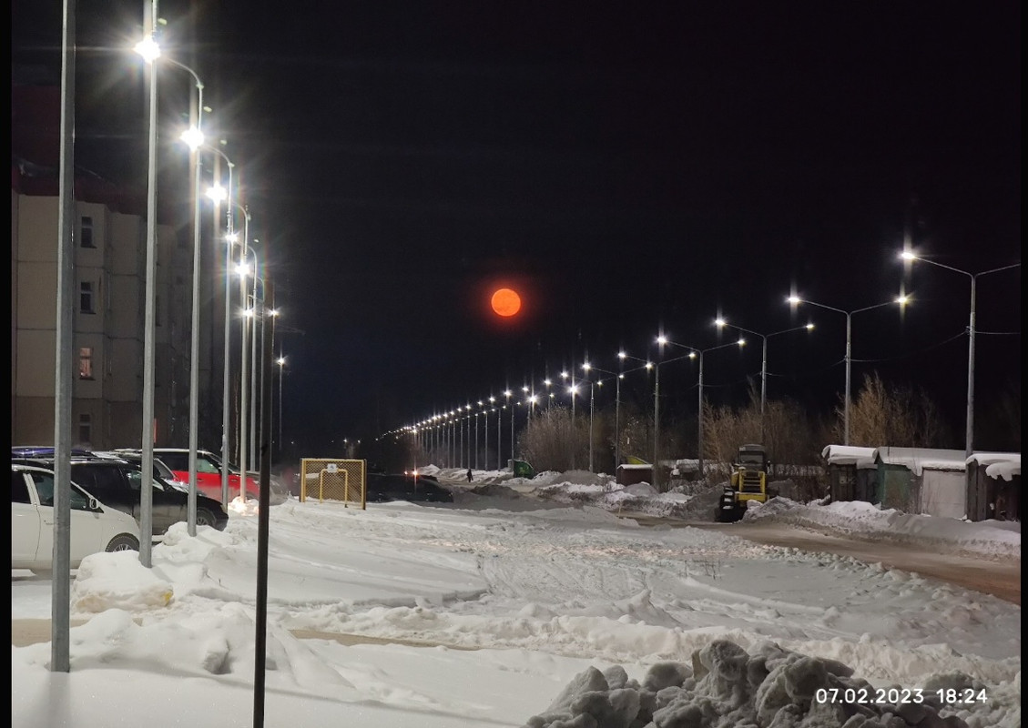 Красная луна 07.02.2023
