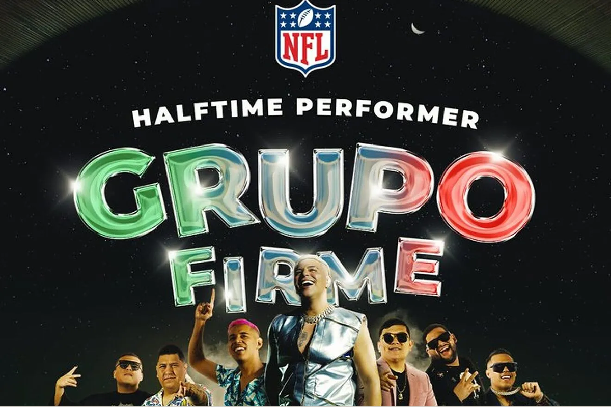 ¿Dónde y a qué hora ver el show de medio tiempo de Grupo Firme en la NFL?