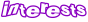 interests button