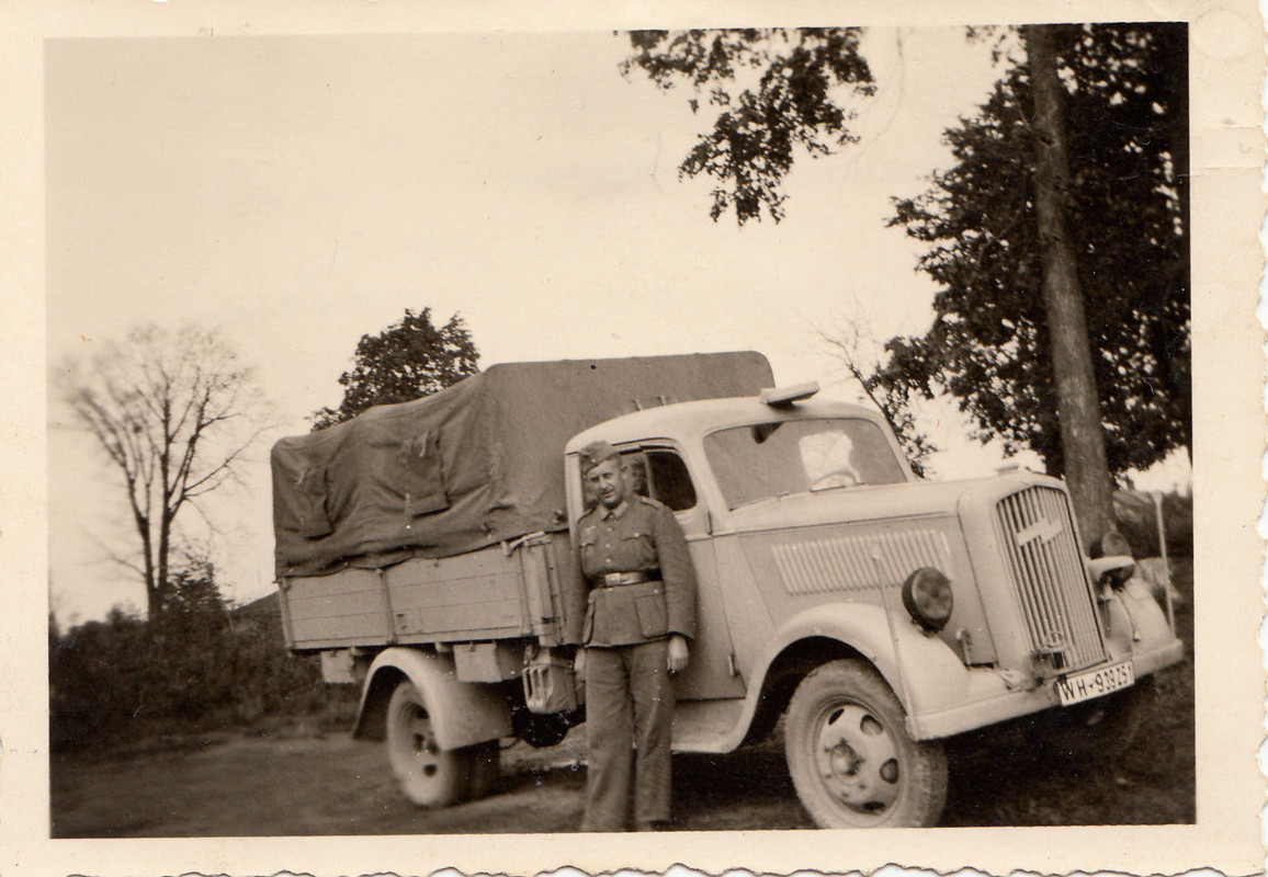 Wehrmacht Rußland LKW Lastwagen Opel Blitz heller Anstrich WH-Nu