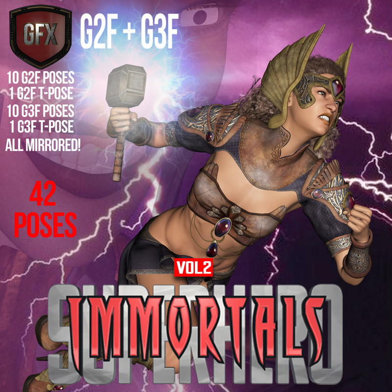 SuperHero Immortals for G2F &G3F Volume 2