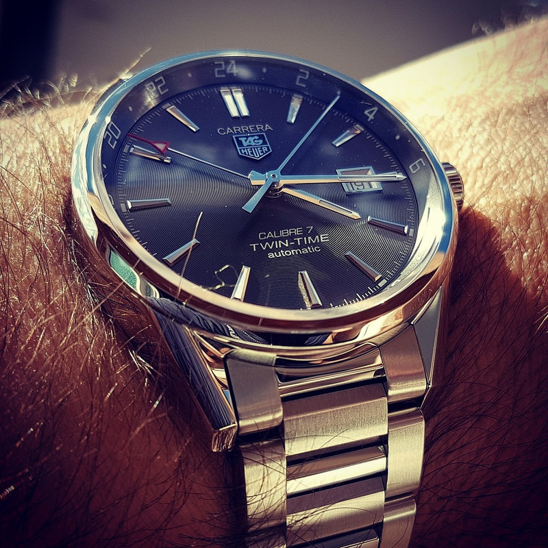 Tag Heuer Carrera Twin Time GMT 41mm 100M Cal. 7 #WAR2012