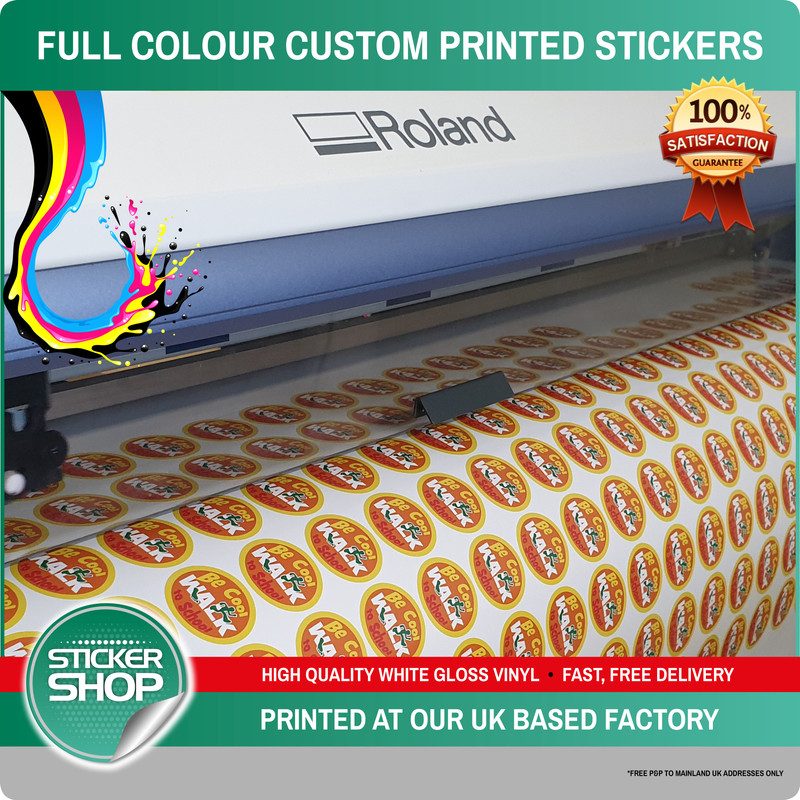 Small Order Custom Sticker Printing Vinyl Contour Cut Any Shape Business  Labels