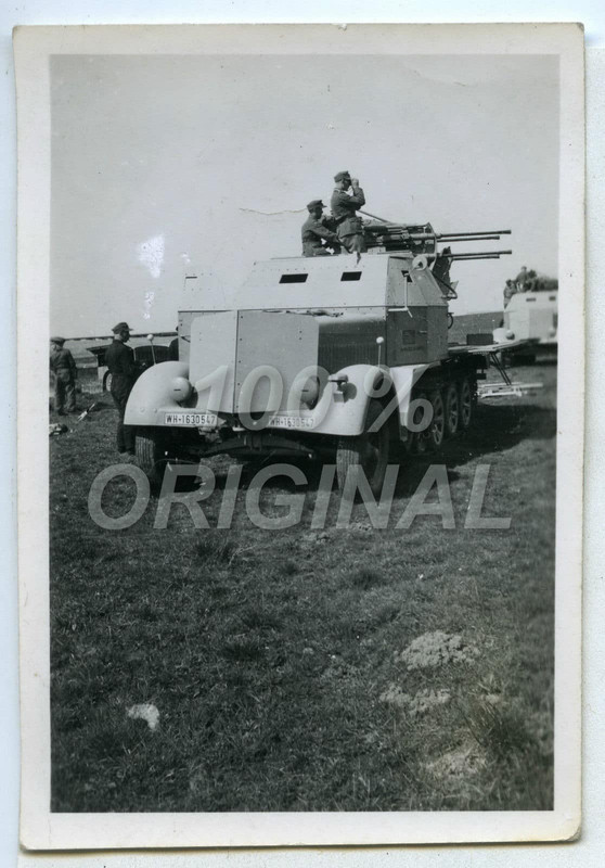 Halbkette Sdkfz Panzer Vierlings Flak Geschütz A