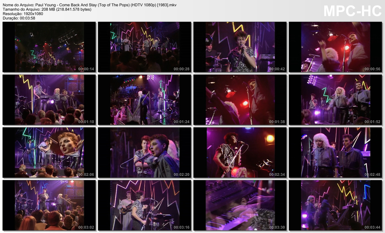Paul Young - Come Back And Stay (Top of The Pops) (HDTV 1080p) [08.09.1983]