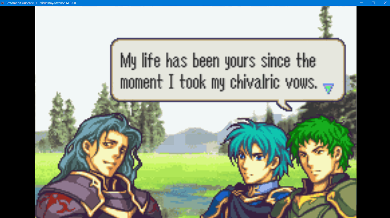 2024-02-22 21_23_00-Restoration Queen v1-1 - VisualBoyAdvance-M 2.1.8