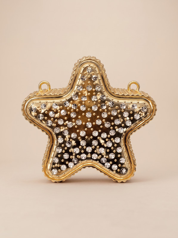 Acrylic Metal Clutch
