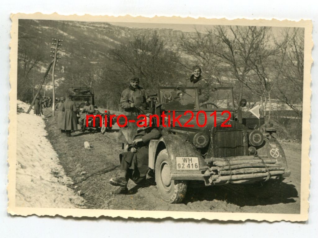 Foto, Kübelwagen Marsch über den Schipkapass nac