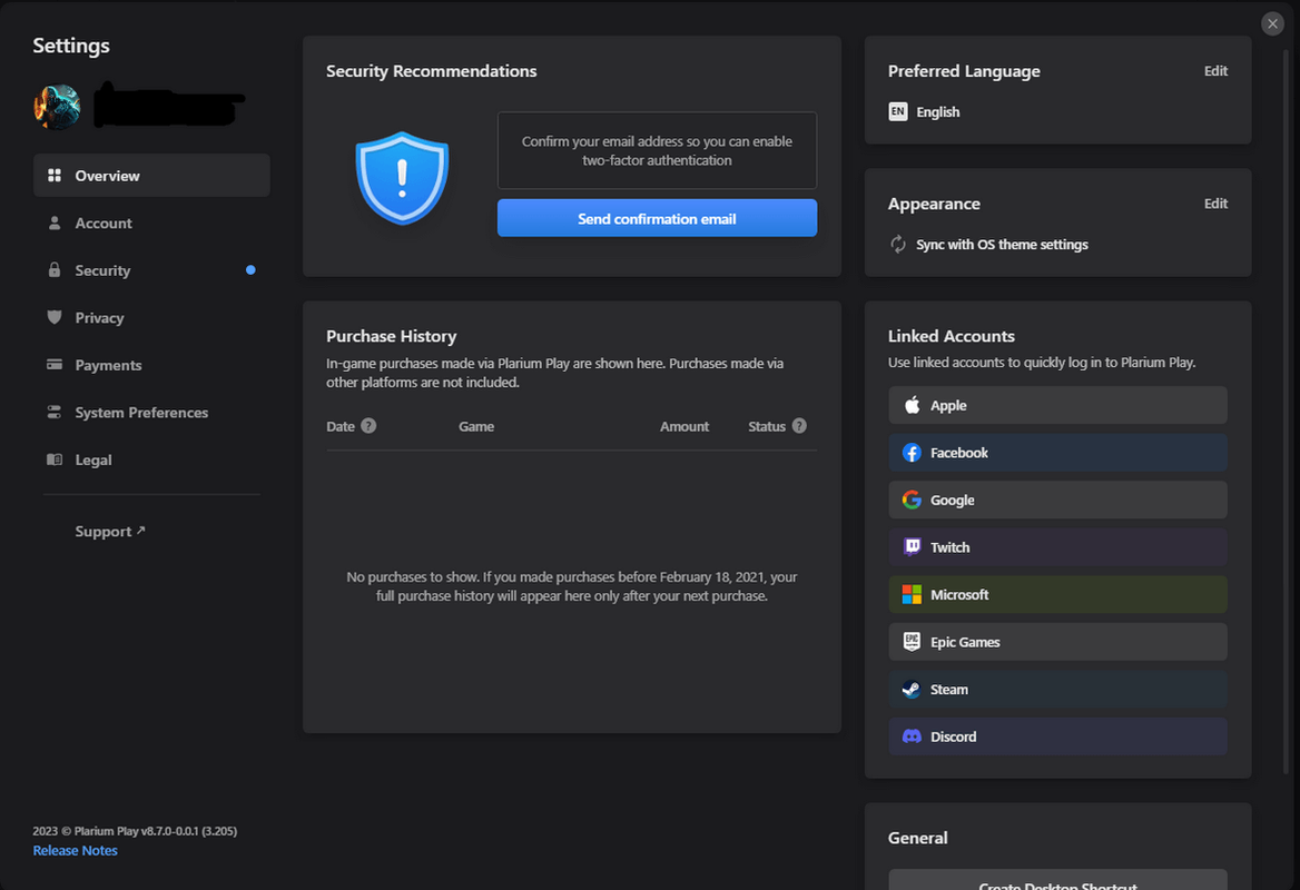 Account Setting
