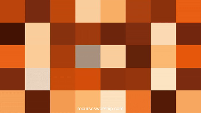 loop vj píxeles naranja terracota efecto lente