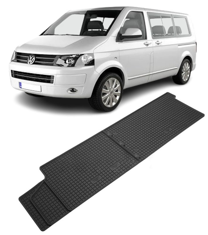 Set 2 covorase Volkswagen T5 Transporter/Caravelle 2003- Randul 22015, din cauciuc 100%, compatibile cu autoturismul Volkswagen T5
