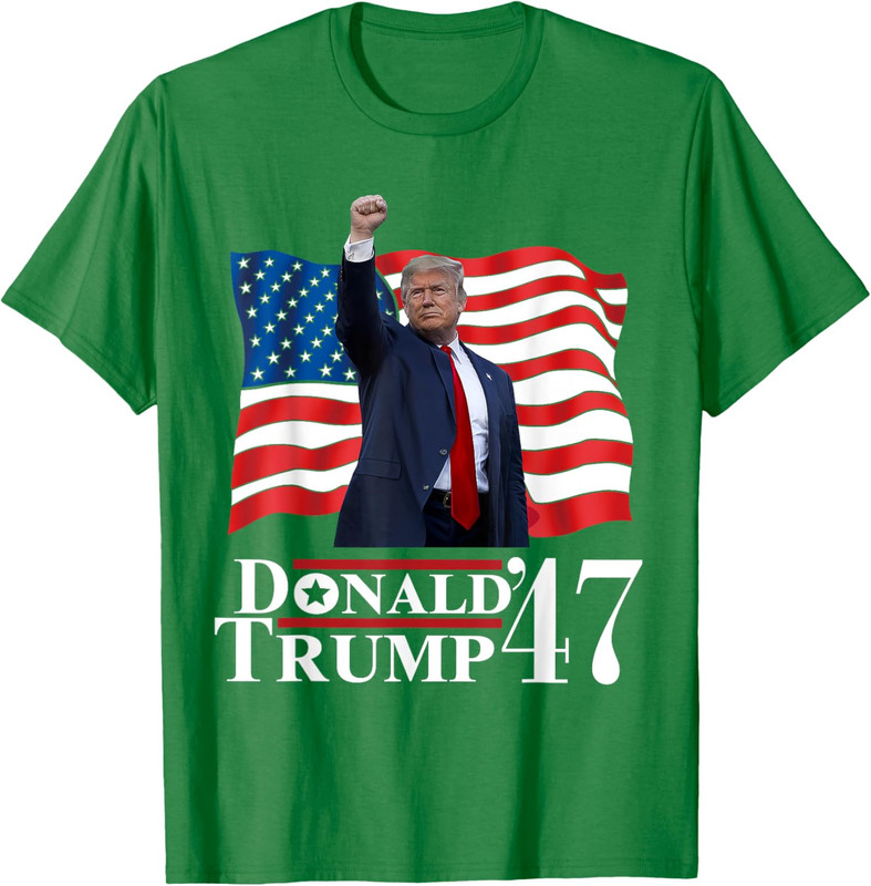 Trump President Inauguration Day 2025 Victory US Flag Unisex T-Shirt