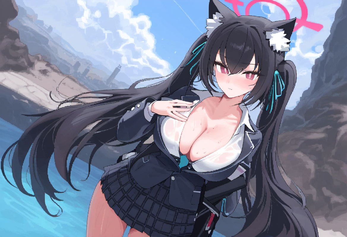 1girl, serika, blue archive, mikozin, NDGD, ohlia, {kobayashi ritz}, reoen, {{{{ s-4037953235