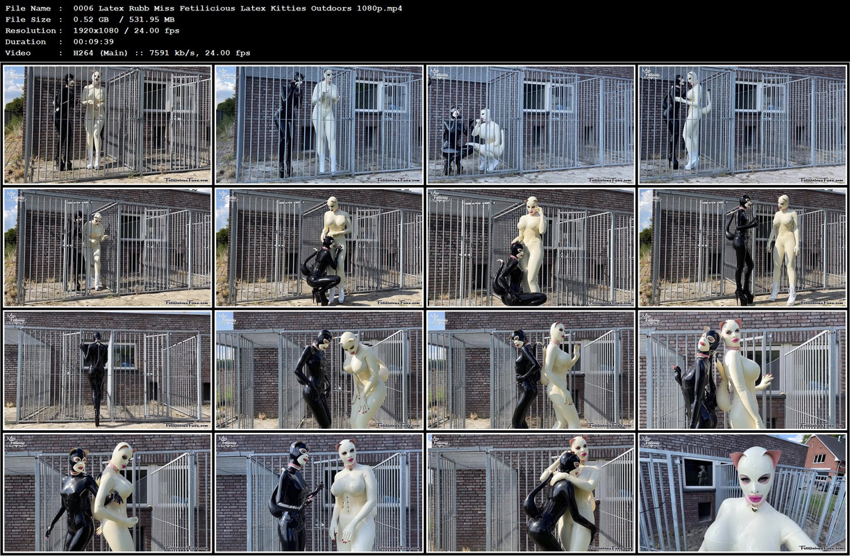 0006 Latex Rubb Miss Fetilicious Latex Kitties Outdoors 1080p.mp4