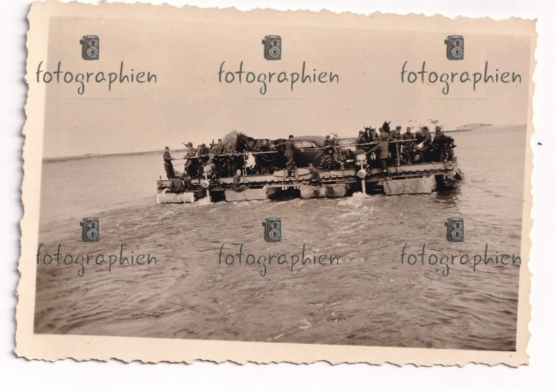 org. Foto Russland Nord Pionier Brücke Fluss Übergang 1941