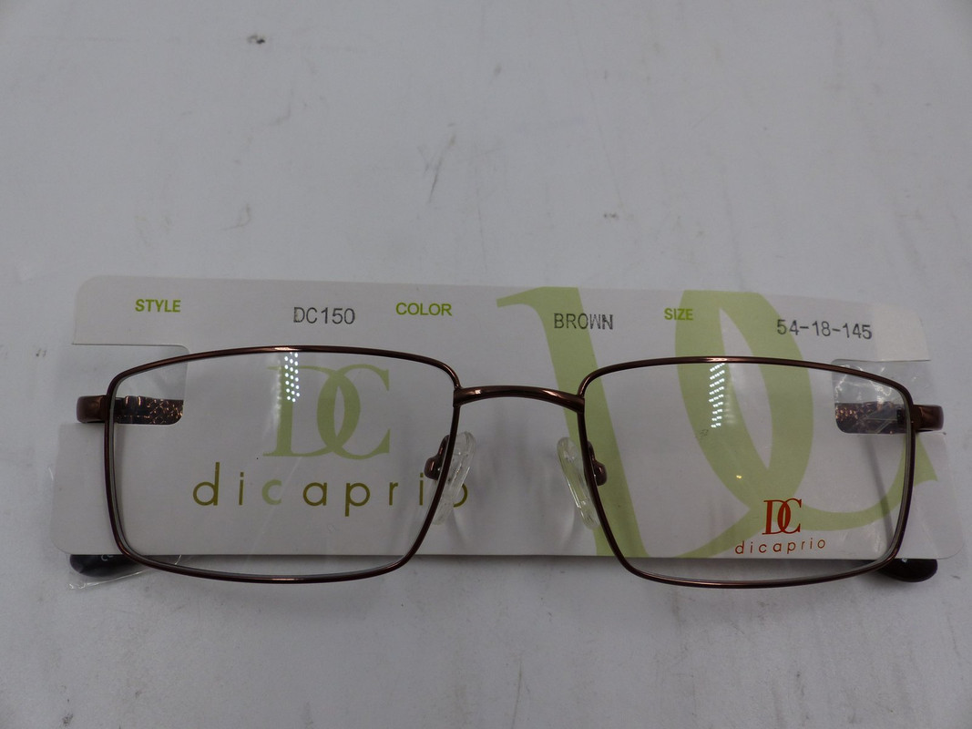 DICAPRIO DC150 UNISEX BROWN EYEGLASSES SIZE 54-18-145