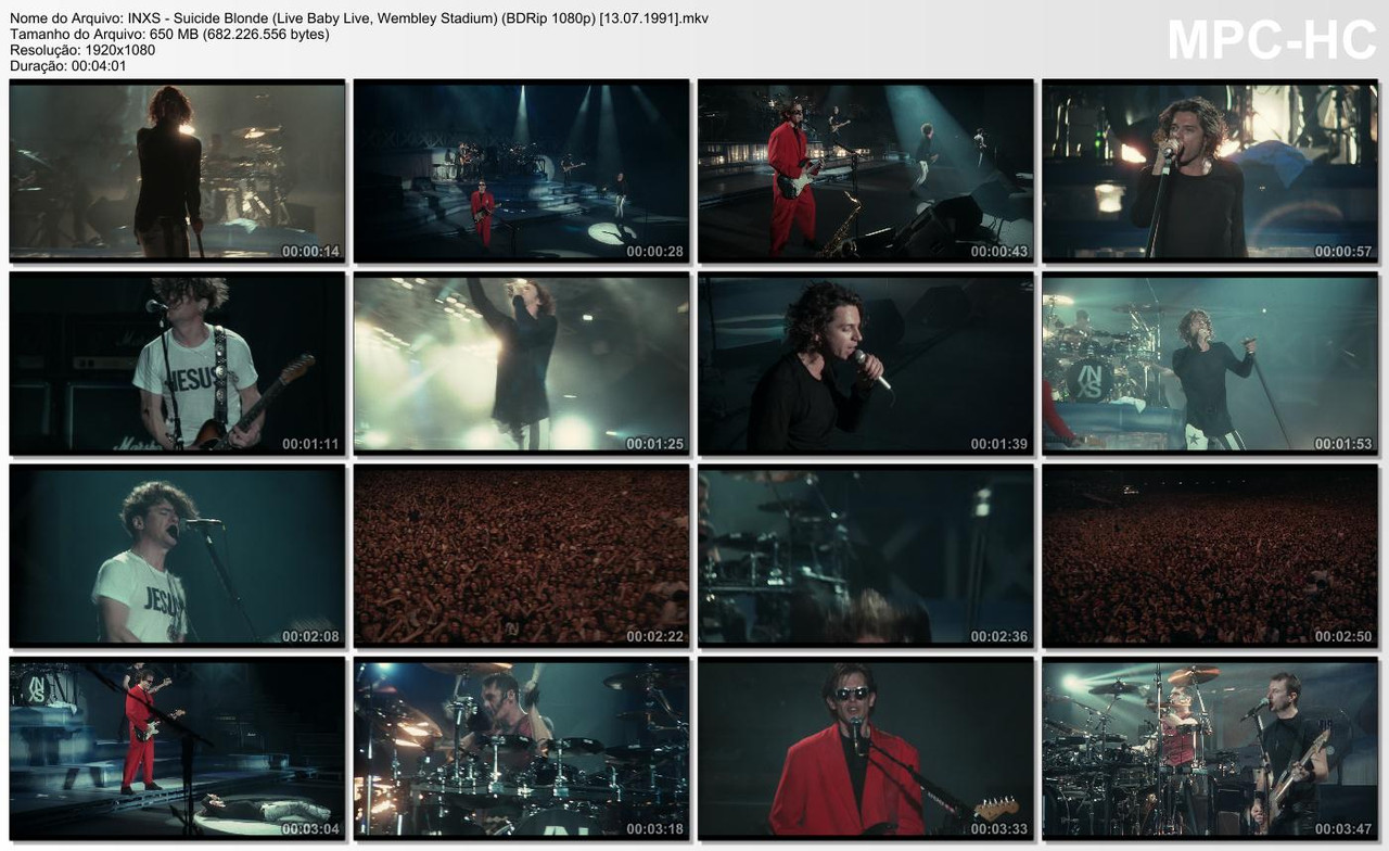 INXS - Suicide Blonde (Live Baby Live, Wembley Stadium) (BDRip 1080p) [13.07.1991]