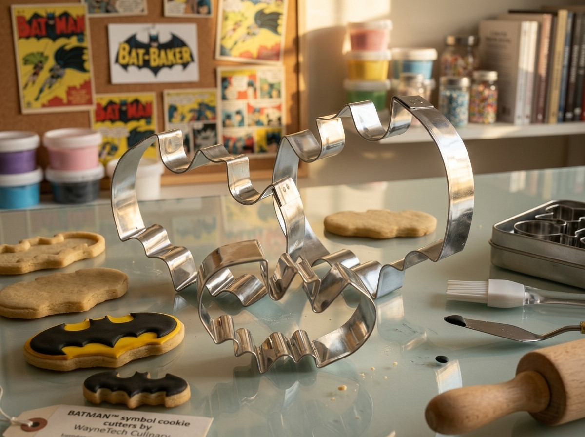 Molde Cortador de galleta Batman Acero inoxidable utensilio repostería