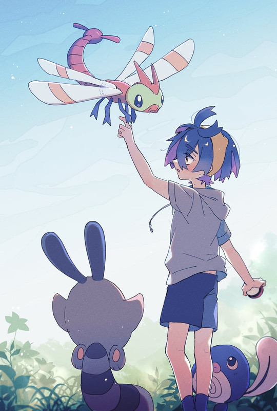 kieran-sentret-poliwag-and-yanma-pokemon