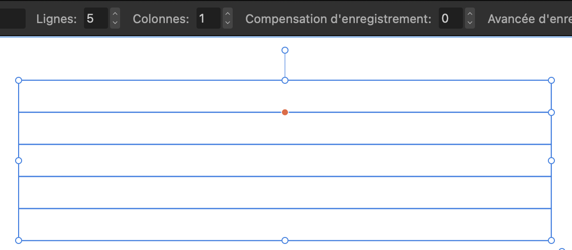 Ajustement des lignes et colonnes