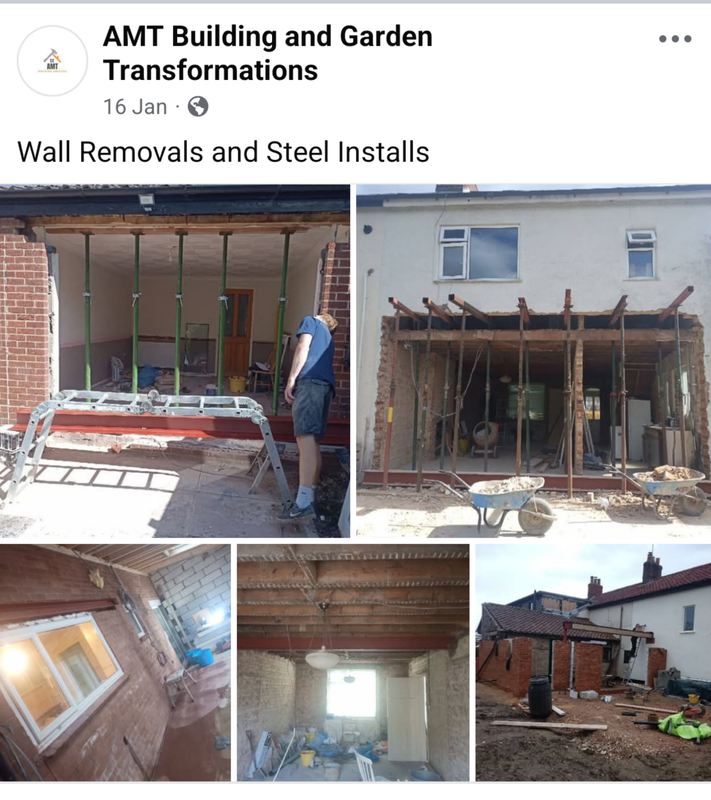 steel lintels wallremoval building demolition norwich acle builder landscaper