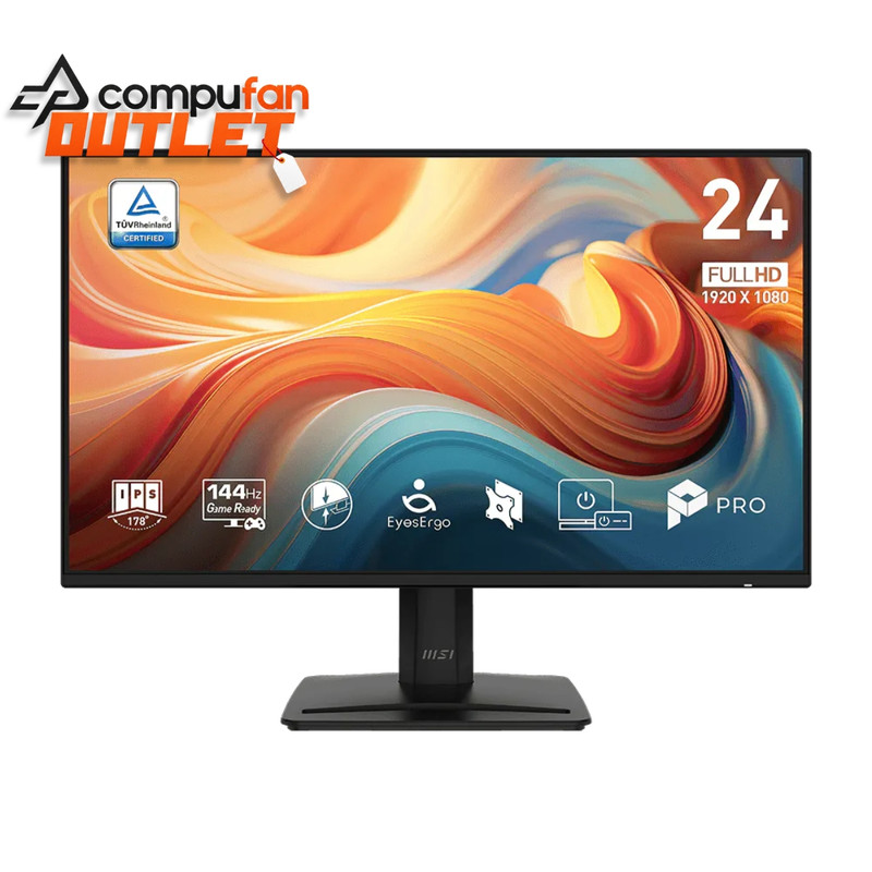 OUTLET - Monitor Msi Pro MP242 E14A 24 Pulgadas Ips FHD 144Hz Freesync Negro