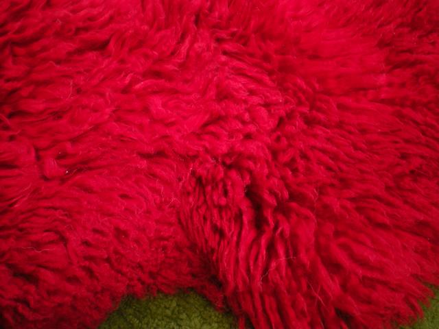*RARE* 100/% GENUINE CURLY Sheepskin Rug BLACK CRIMPED WOOL NATURAL WAVY