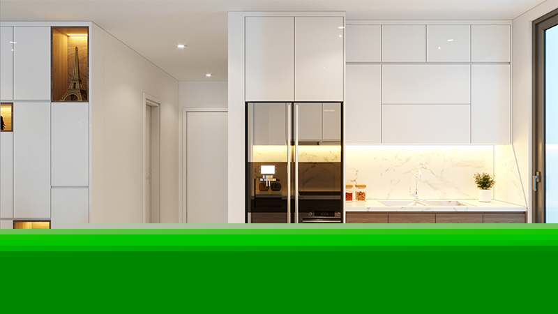 can ho mau green pearl phong bep Chung cư Thương mại Green Pearl Bắc Ninh: Căn hộ sang trên đất vàng Kinh Bắc