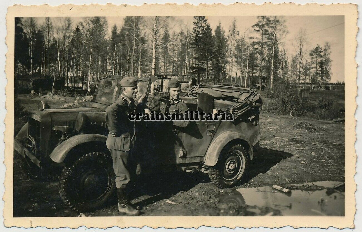Orig. Foto 61.ID Einheits-Pkw Kübelwagen bei MGA Russland 1943