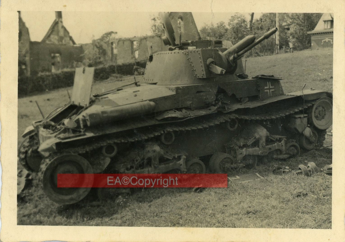 Beute Tank Panzer Skoda 38t Kämpfe Foto