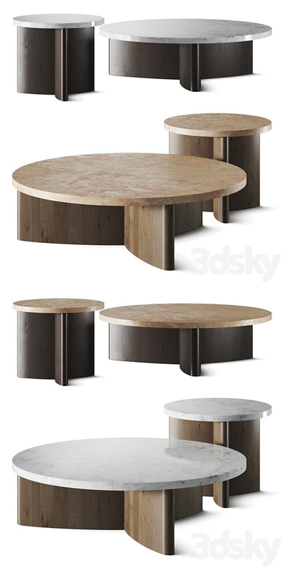 Four Hands Toli Travertine Coffee Table