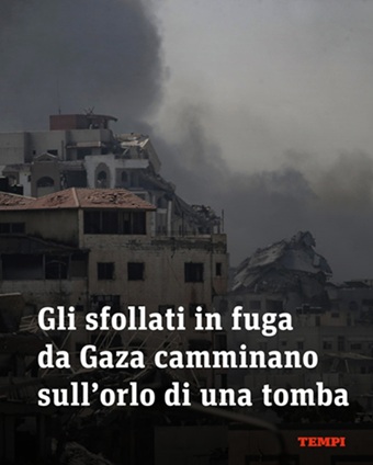 Gli sfollati in fuga da Gaza camminano sull’orlo di una tomba dans Articoli di Giornali e News Gli-sfollati-in-fuga-da-Gaza-Tempi