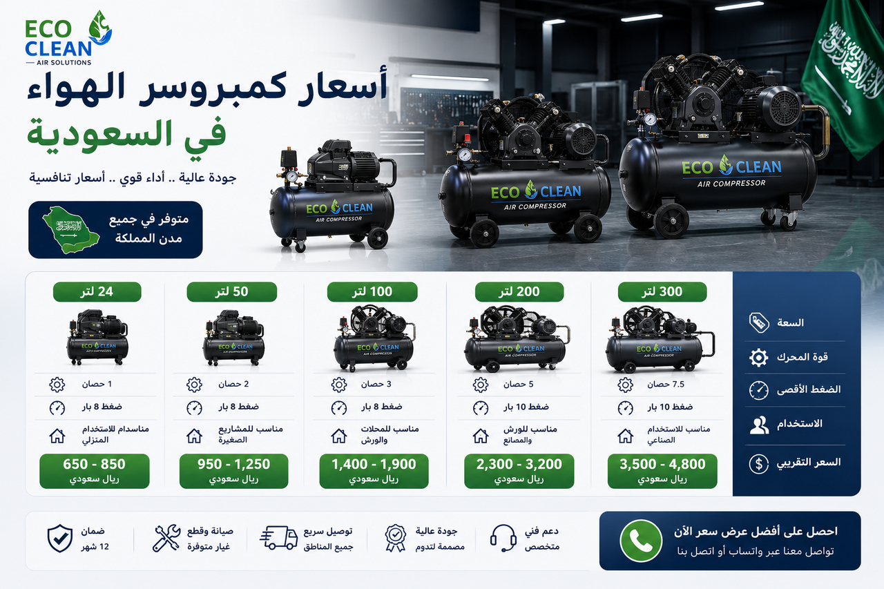 أسعار كمبروسر الهواء في السعودية