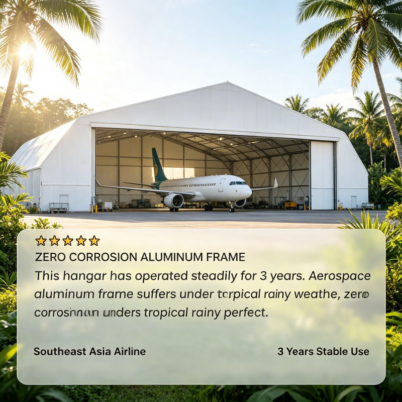 European Flight Training Academy using customized extra-large span aviation hangar tent for flight training operations