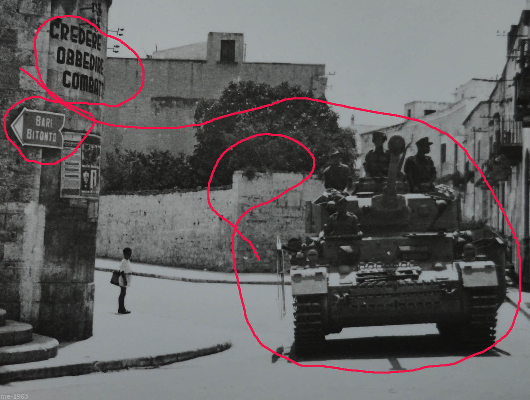 Foto Panzer IV Langrohr in Italien Süditalien Ap