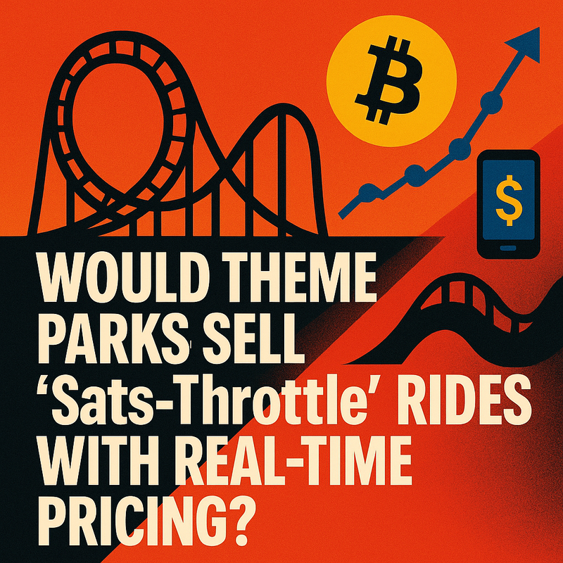Would theme parks sell “sats-Throttle” rides with real-time pricing?