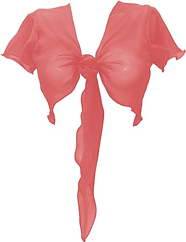 Women's Chiffon Choli Blouse Short Sleeve Tie Crop Top Shrug Belly Dance Gypsy - Bild 48 von 63