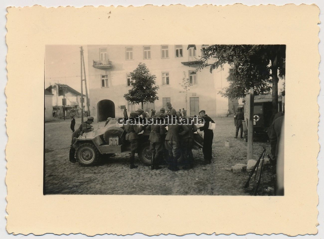 Orig. Foto Panzerspähwagen SdKfz 222 der 5.Pz.Di