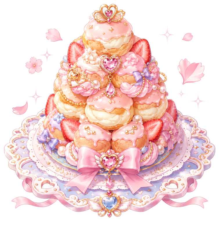 08 Magical pastel pastry tower 6