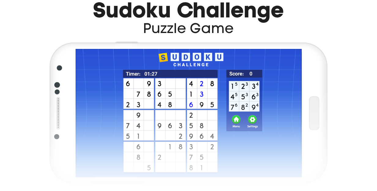 Sudoku Challenge - Sudoku Puzzle Game Android Studio Project with AdMob Ads + Ready to Publish - 1