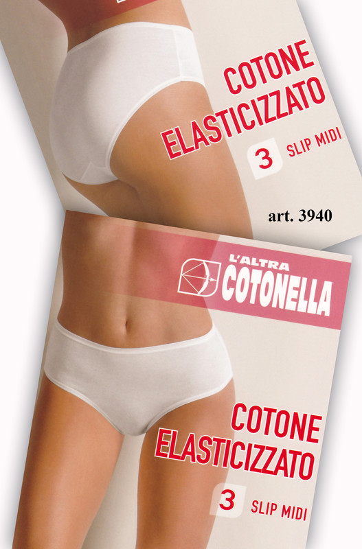 3 slip midi donna cotone Cotonella 3940 - Don Saro dal 1898