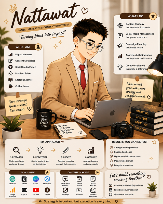 Personal Brand Infographic Generator (Cute Creator Style)