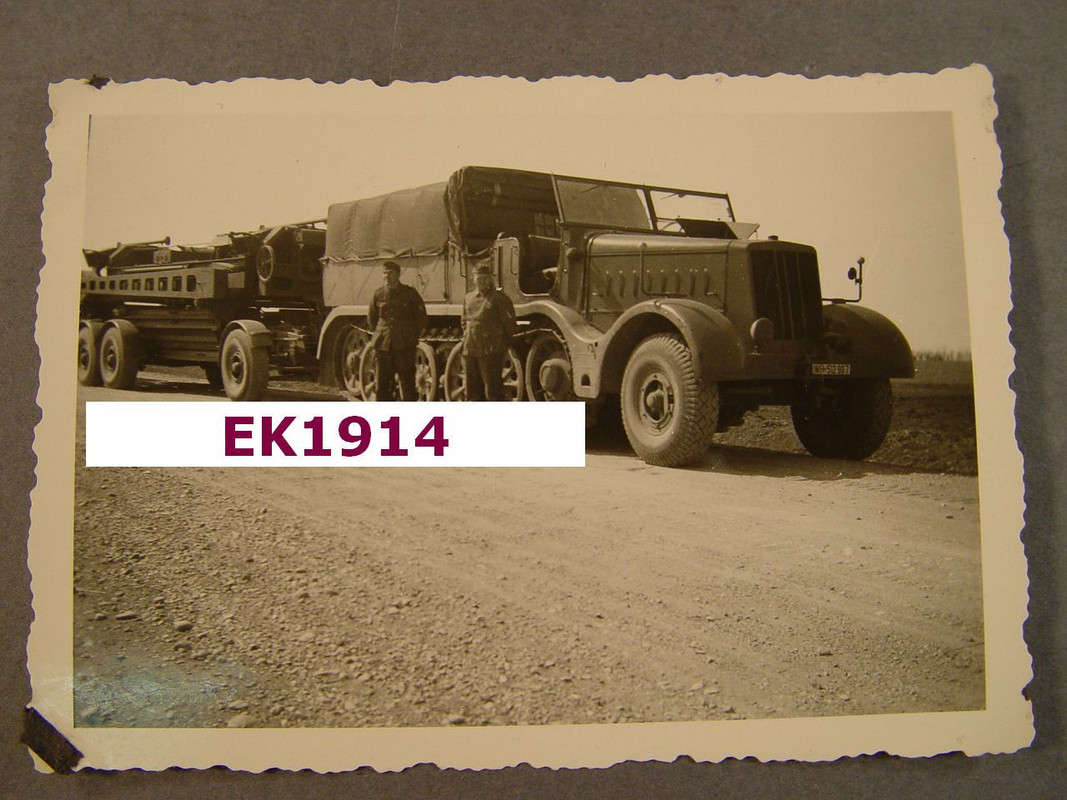 Foto, Halbkette mit Sonder-Anhänger, 18t Zugmasc